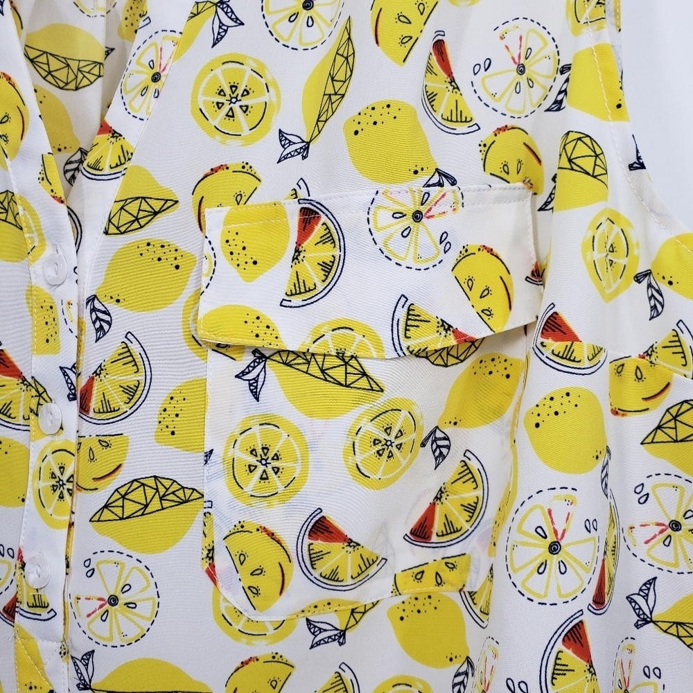 # Molly & Isadora Lemons Sleeveless Top Tank Plus 2X - Picture 5 of 5